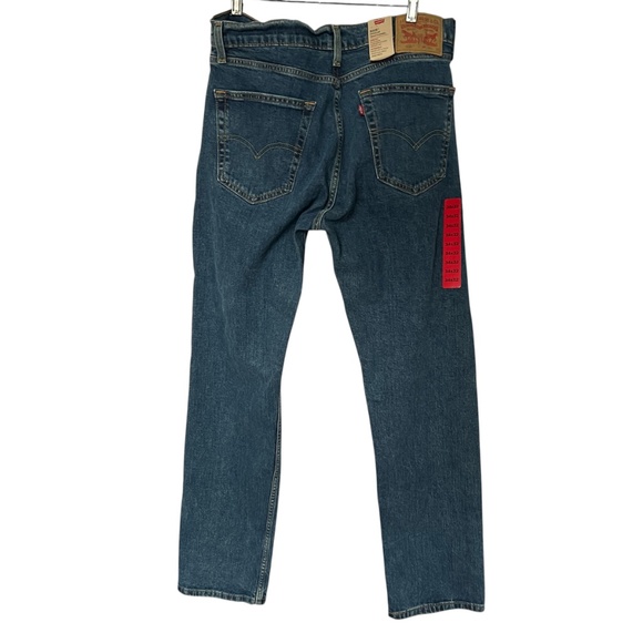 Levi's 505 Jeans Regular Traditional Size 34 x 32 Medium Blue Stretch - Picture 4 of 9